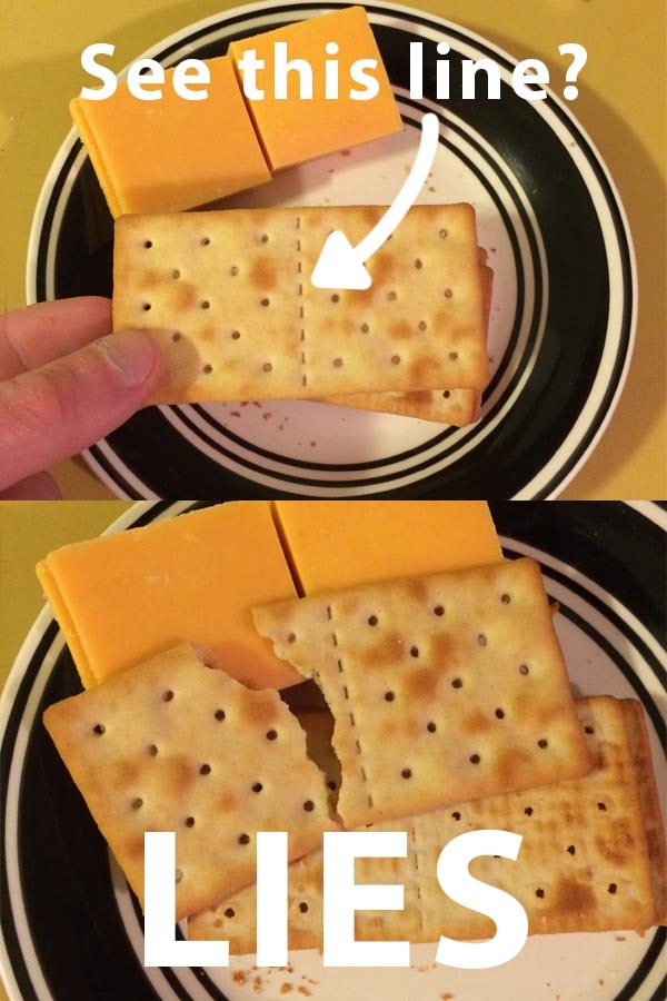 I dont trust crackers... - meme