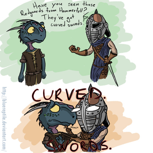 curved swords O.o - meme