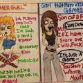 Gamer girl vs girl who plays video games.