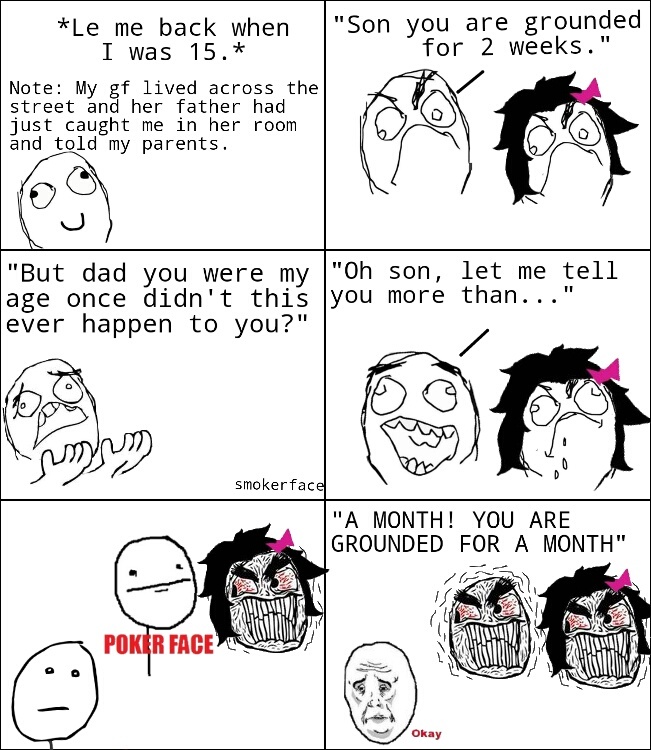 You might be wondering why I am smiling in the first panel... well I was 15 and in a girls bedroom... - meme