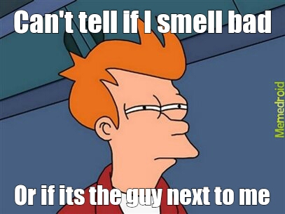 Skeptical smell - meme