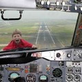 Kid on plane