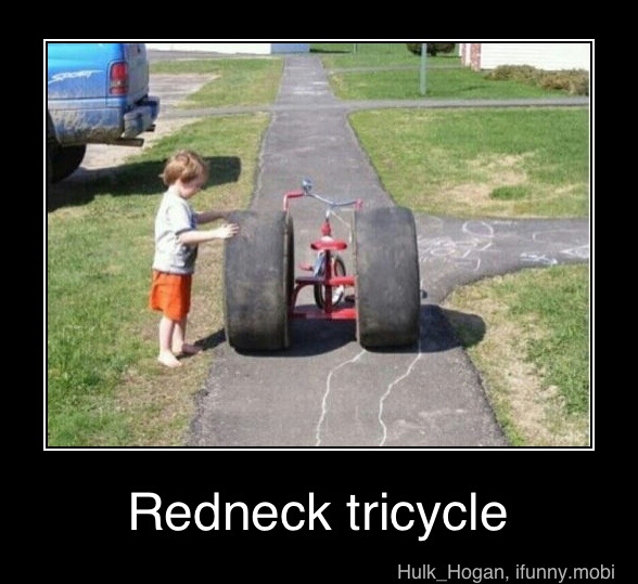 redneck tricycle - meme