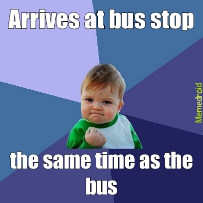 Success Bus Stop - meme