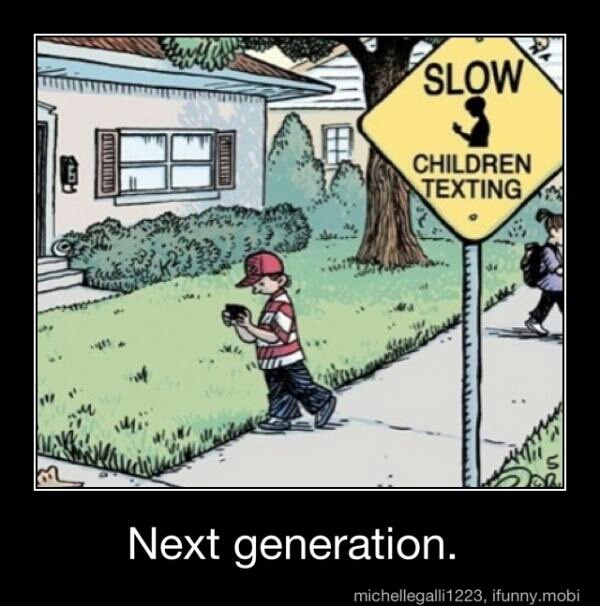 Slow Children Texting - meme