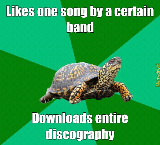 This is why I have 20 GB of music on my phone - meme