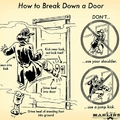 how to knock a door down