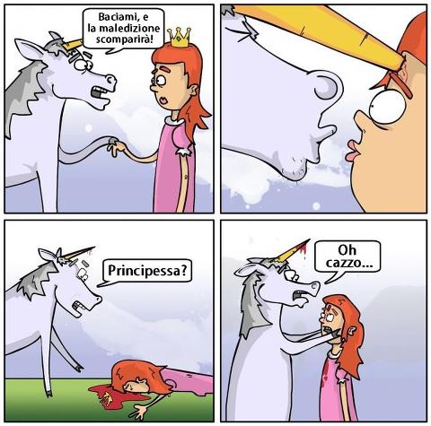 l'unicorno e la principessa - meme