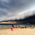 Storm at the beach