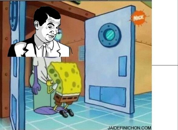 spongebob e un pedobear - meme