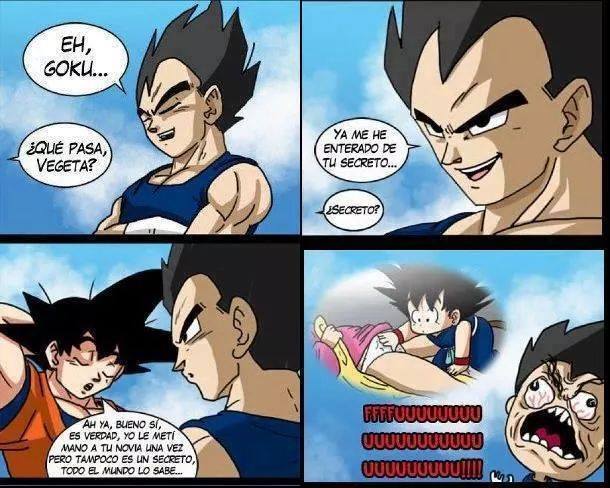 jajaja Ese Goku es un loquillo - meme