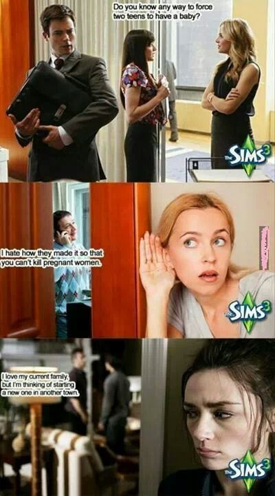 Why not to discuss The Sims in public. - meme