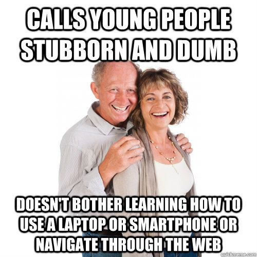 stubborn and dumb - meme
