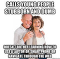 stubborn and dumb