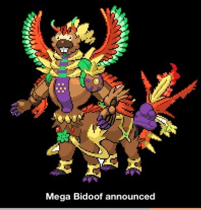 Bidoof's mega evolution announced - meme