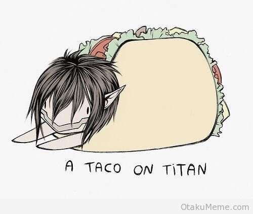 A Tacon on titan - meme