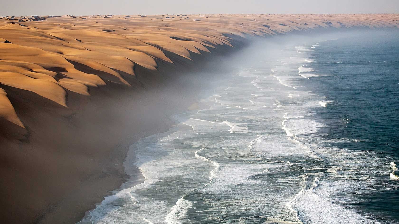 Where the Numib desert meets the ocean, I believe - meme