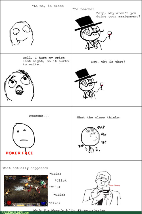 My first Rage Comic... Please don't rate to harshly.... - meme