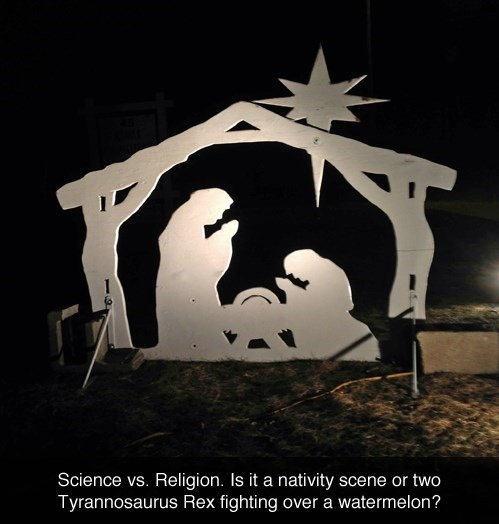 Science vs. religion - meme