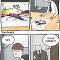 business cat..