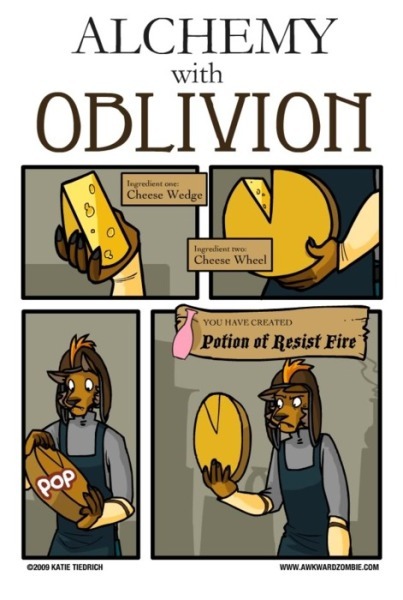 oblivion logic - meme
