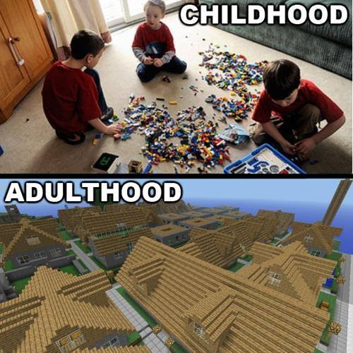 minecraft needs a Lego skin - meme