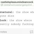replace supernatural with game of thrones!!