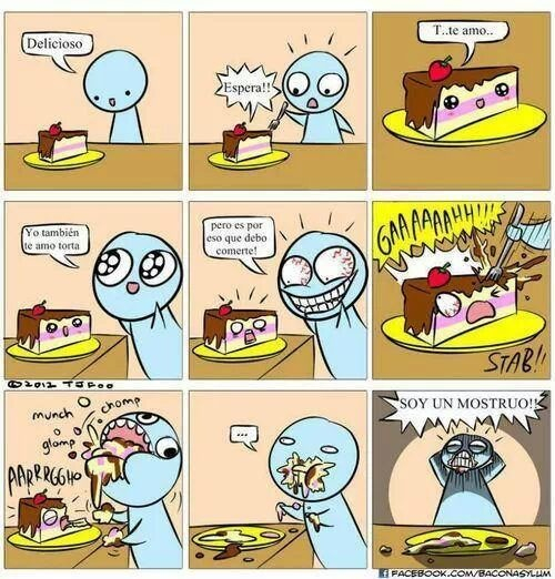 pobre tarta :c - meme