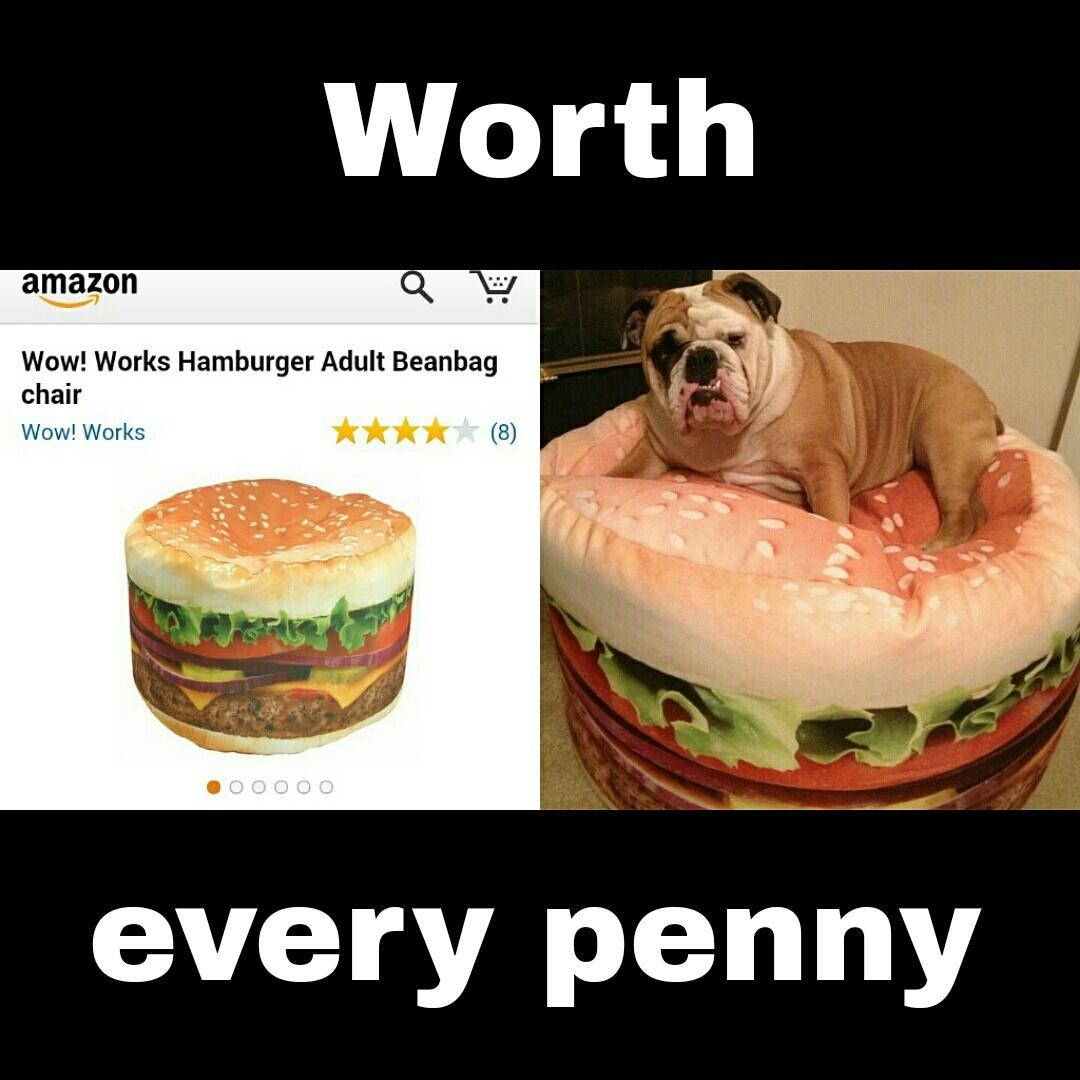 Puppychef loves her burger :3 - meme