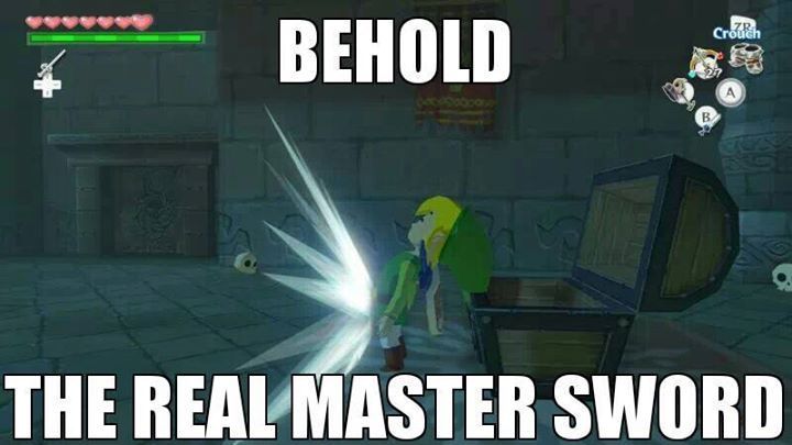the master sword - meme