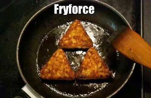 you cant fryforce! - meme
