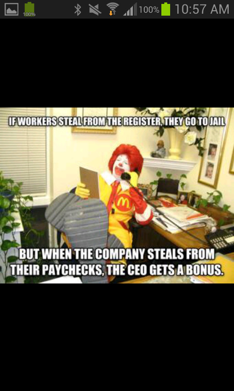 mcdonalds wage theft!!! - meme