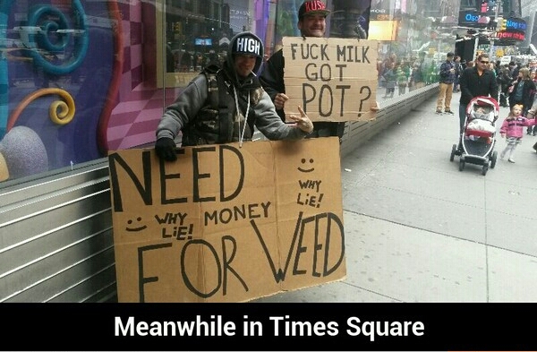 I came across these gentleman in times square - meme