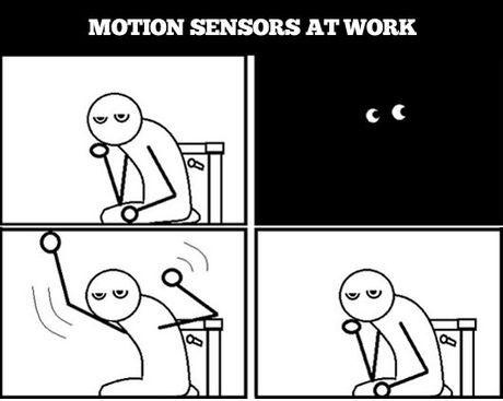 Motion sensing light in the toilet - meme