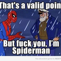 Fuck you I'm Spider-Man 