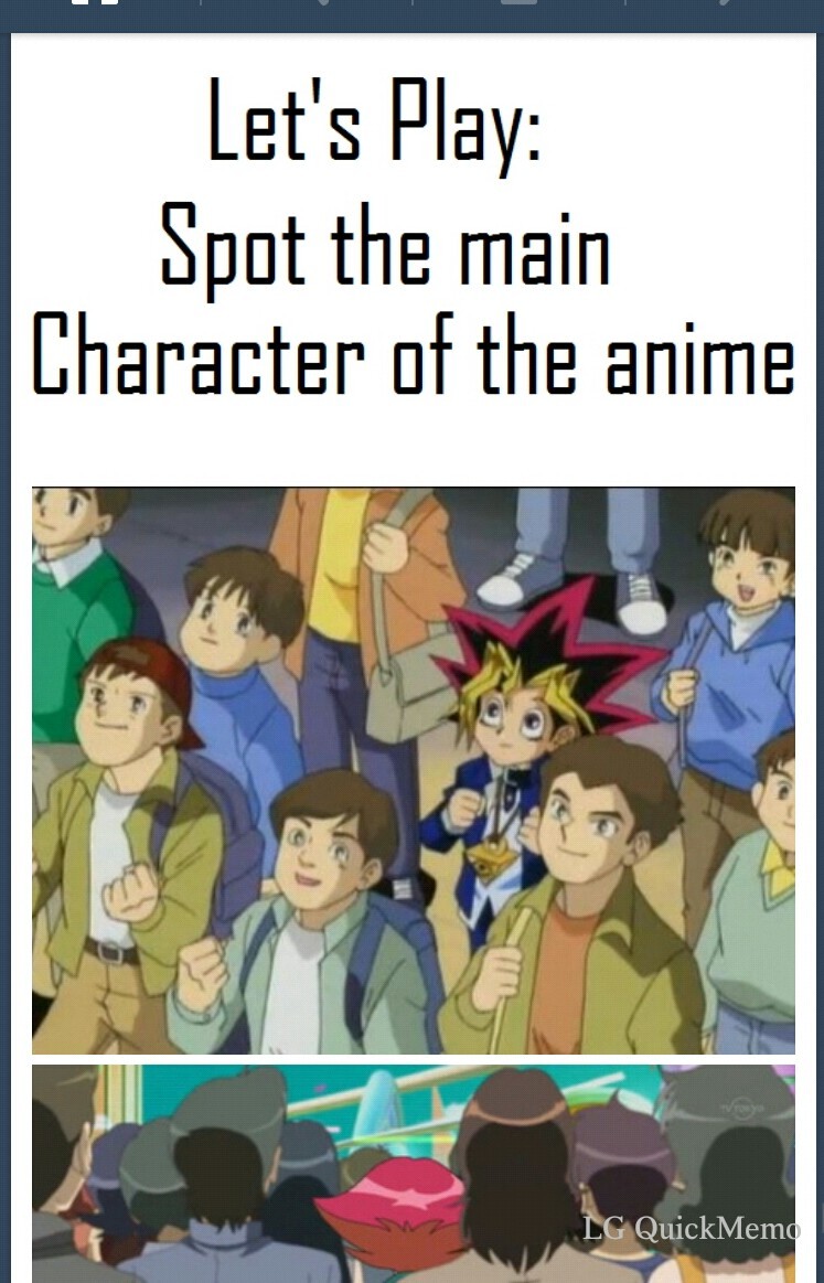 Spot the Main Character  Cartoons  Anime  Anime  Cartoons  Anime Memes   Cartoon Memes  Cartoon Anime