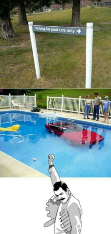 pool cars only - meme