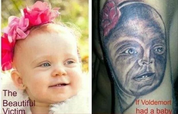 Oh ptn, celui qu'a tatoué j'le demonterais moi! :o - meme