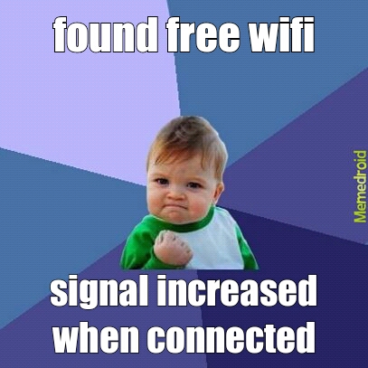 wifi success - meme