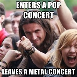 metal concert - meme