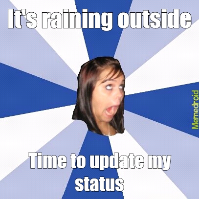 Raining - meme