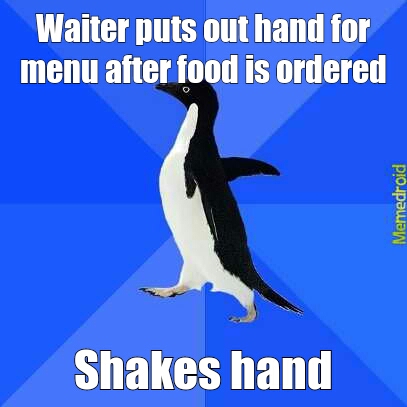 what an awkward penguin - meme