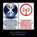 Mujeres Wi-Fi , Hombres bluetooth !!