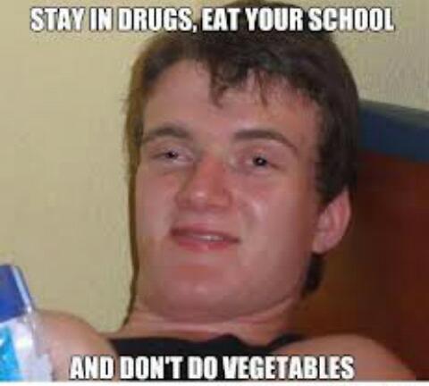 say no to vegetables. - meme