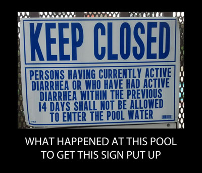 why was this sign at my pool - meme