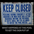 why was this sign at my pool