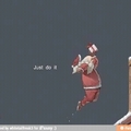 Santa. Now sponsored by Nike