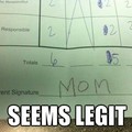 Mom's signature