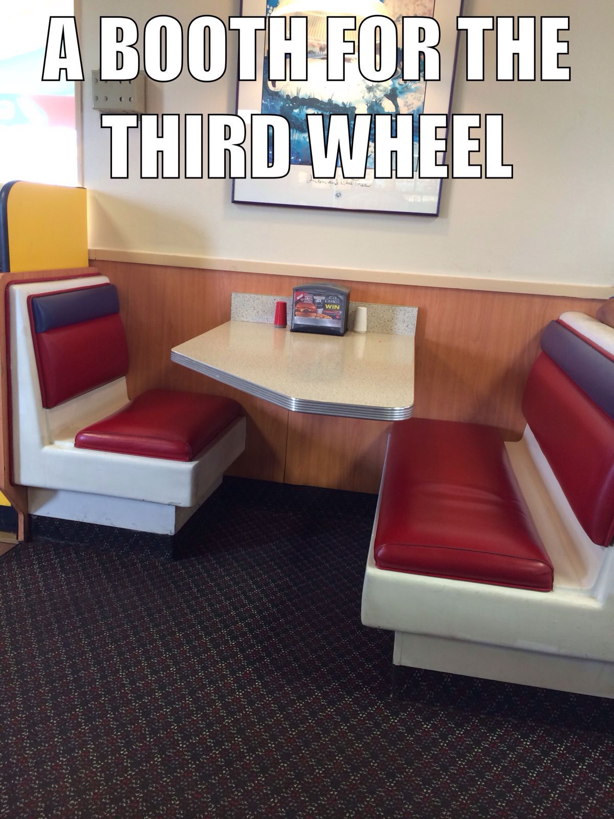 The third wheel booth - meme