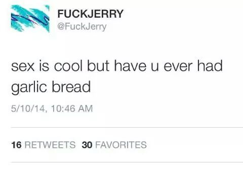 i love garlic bread - meme